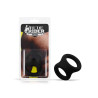 Rude Rider Shaft and Ball Ring Thin Soft Silicone Black (T9211)