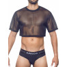 Supawear Mesh Oversized Crop Tee T-Shirt Black (T9572)