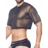 Supawear Mesh Oversized Crop Tee T-Shirt Black (T9572)