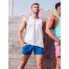 Supawear Racer Back Tank Grey White (T9889)