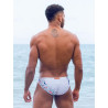 2Eros Print Swim Briefs V20 Swimwear Seascape White (T9762)
