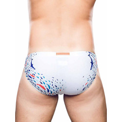 2Eros Print Swim Briefs V20 Swimwear Seascape White (T9762)