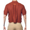 2eros Cropped Linen Shirt Bombay Brown (T9771)