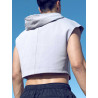 Supawear Cropped Hoodie Grey (T9923)