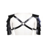 Shoulder Protector Harness Leatherette Black Adjustable (T9080)