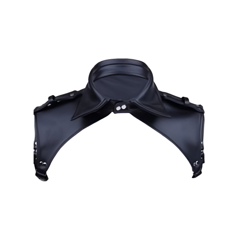 Rude Rider Leatherette Collar Harness Black One Size (T7737)