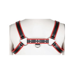 Regular Shoulder Harness Leatherette Black/Red (T7476)
