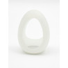 RudeRider Waterdrop Silicone Ring Milky (T9865)
