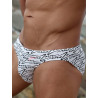 2Eros V20 Signature Print Swim Brief B&W (T9941)