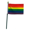 Gay Pride Rainbow Hand Flag (T1571)