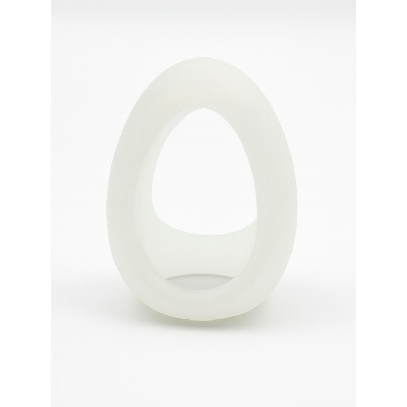 RudeRider Waterdrop Silicone Ring Milky (T9865)
