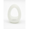 RudeRider Waterdrop Silicone Ring Milky (T9865)