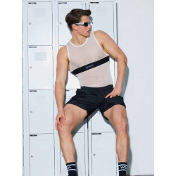 Supawear Mesh Dual Tone Tank Black & White (T9981)