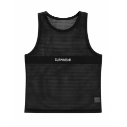 Supawear Mesh Monotone Tank Black (T9982)