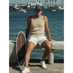 2Eros Icon Singlet Tanktop Taupe (T9988)