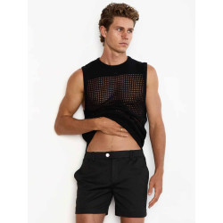 2eros Miami Singlet Tank Top Black XL (T11508)