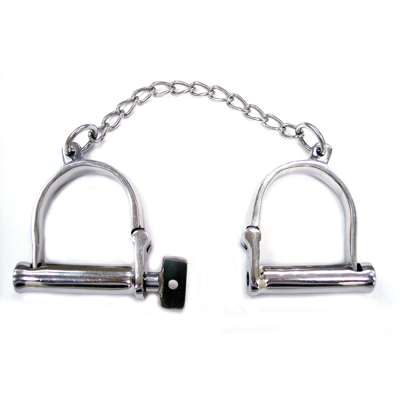 Rouge Stainless Steel Wrist Shackles (T11497)