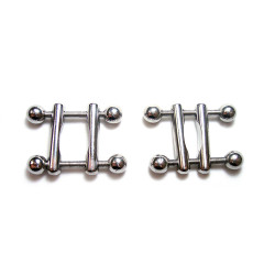 Rouge Stainless Steel Ball Ended Nipple Clamps (T11353)