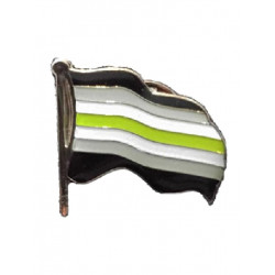 Pin Waving Agender Flag (T4751)