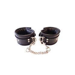 Rouge Padded Leather Ankle Cuffs Black/Camo (T11280)