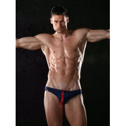 ToF Paris Plain Mini Swim Briefs Navy Blue (T11694)