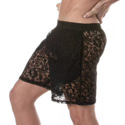 ToF Paris Lace Long Shorts Black (T11927)