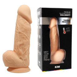 Brunos Kim Premium Silicone Dual Density Dildo 21.5 x 5.5 cm (T9944)
