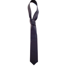 Rouge Leather Tie Black (T11412)