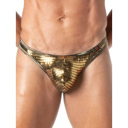TOF Paris Glitter Thong Underwear Gold (T11923)