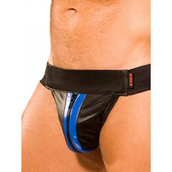 Colt Leather Zip Jock - Blue (T0022)