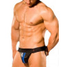 Colt Leather Zip Jock - Blue (T0022)